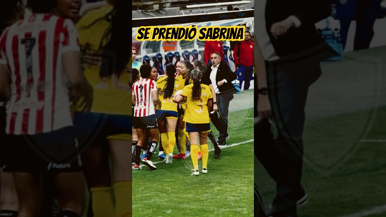 ¡Tensión en el Clásico Femenil! 🚨 Casi se desata una pelea entre Chivas y América