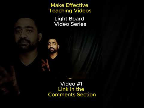 How to make a Lightboard for Teaching | Lightboard Ghar pe kaise banaye | #lightboard #shorts