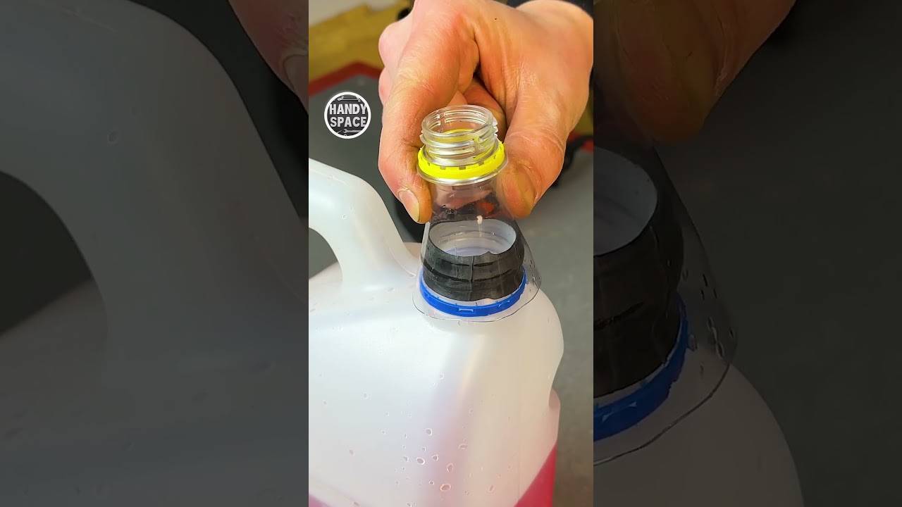 Useful Life Hack with a piece of bicycle Tube and a Bottle! #shorts #diy