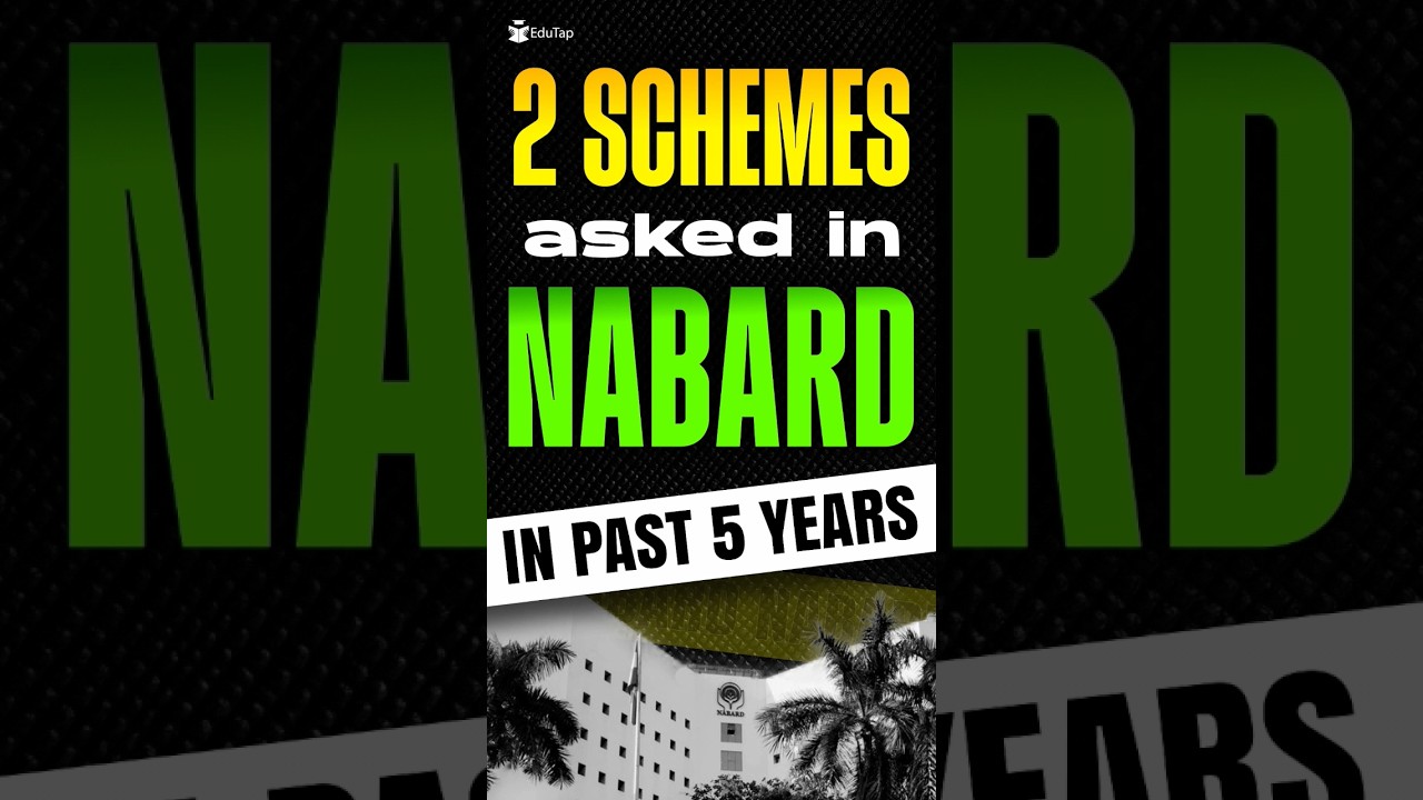 Past 5 years NABARD Schemes | Important Government Schemes & Current Affairs for NABARD Grade A