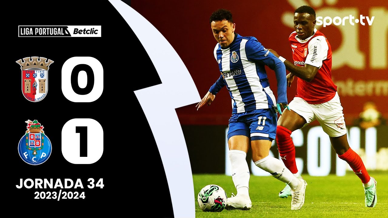 FC Porto vence Braga por 1-0 e garante terceiro lugar na Liga Betclic ⚽