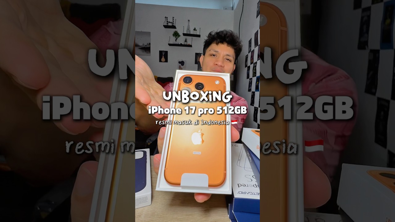 Unboxing iPhone 17 Pro 512GB di Indonesia 🇮🇩