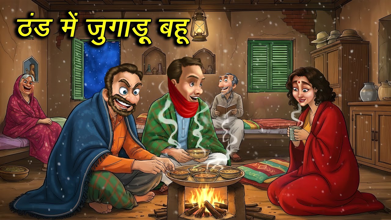 ठंड में जुगाड़ू बहू ❄️ | Hindi Cartoon Story