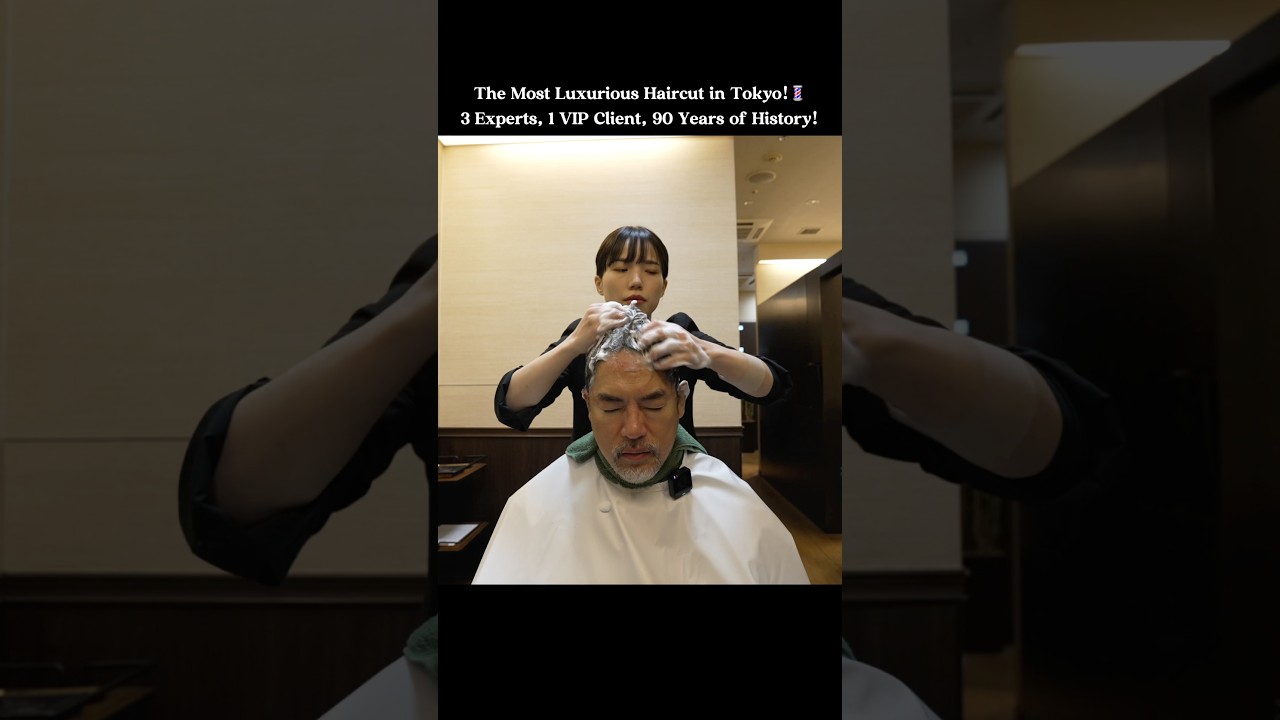 VIP $300 Service at 90-Year-Old Tokyo Hair Salon ✂️