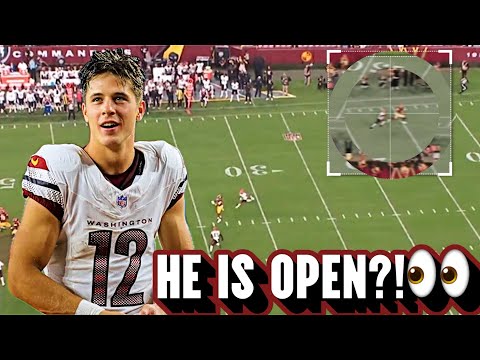 Luke McCaffrey Preseason Week 2 Commanders vs Bengals | All-22🎥🔥