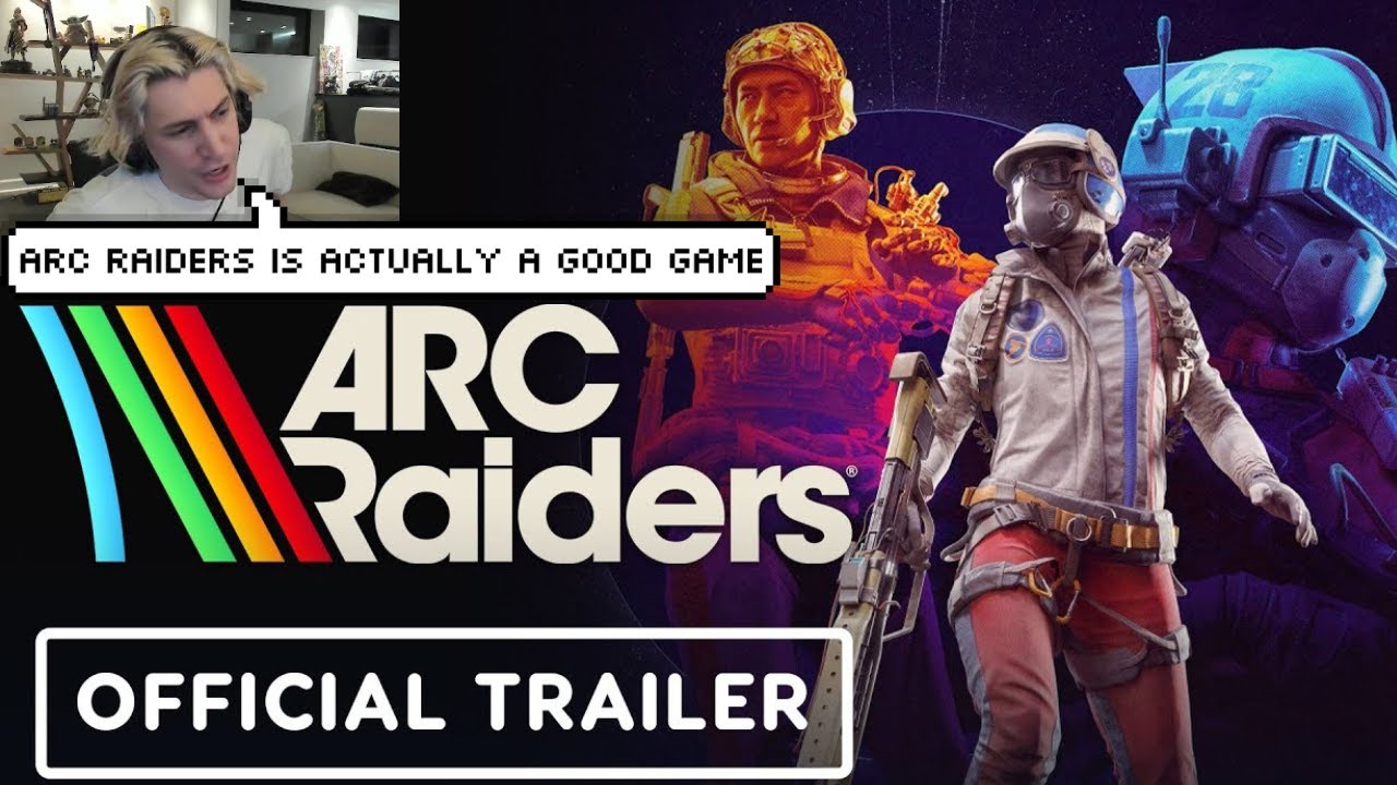 xQc Reacts to Arc Raiders Launch Trailer 🎮