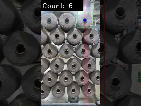 Efficient Yarn Bobbin Counting Using YOLOv11 | Object Detection | Object Tracking