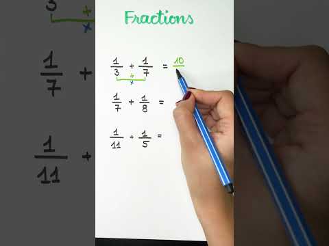 ⭐️ Astuce pour additionner deux fractions ayant 1 au numérateur #maths #fraction