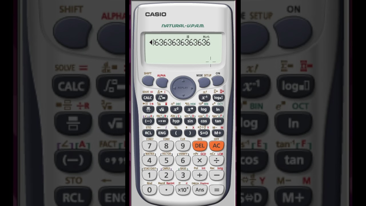 Easily Convert Recurring Decimals to Fractions Using FX-991 Scientific Calculator 🔢