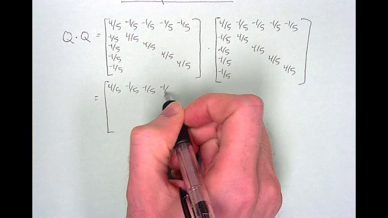 3 Understanding Idempotent Matrices (3x3 & 17x17)