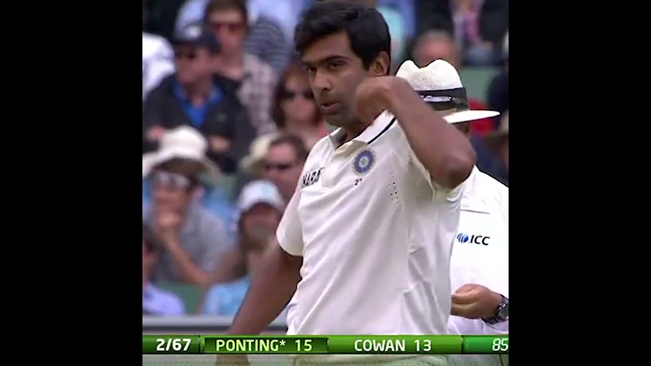 Ashwin's Unplayable Off Spin vs Ponting 🏏