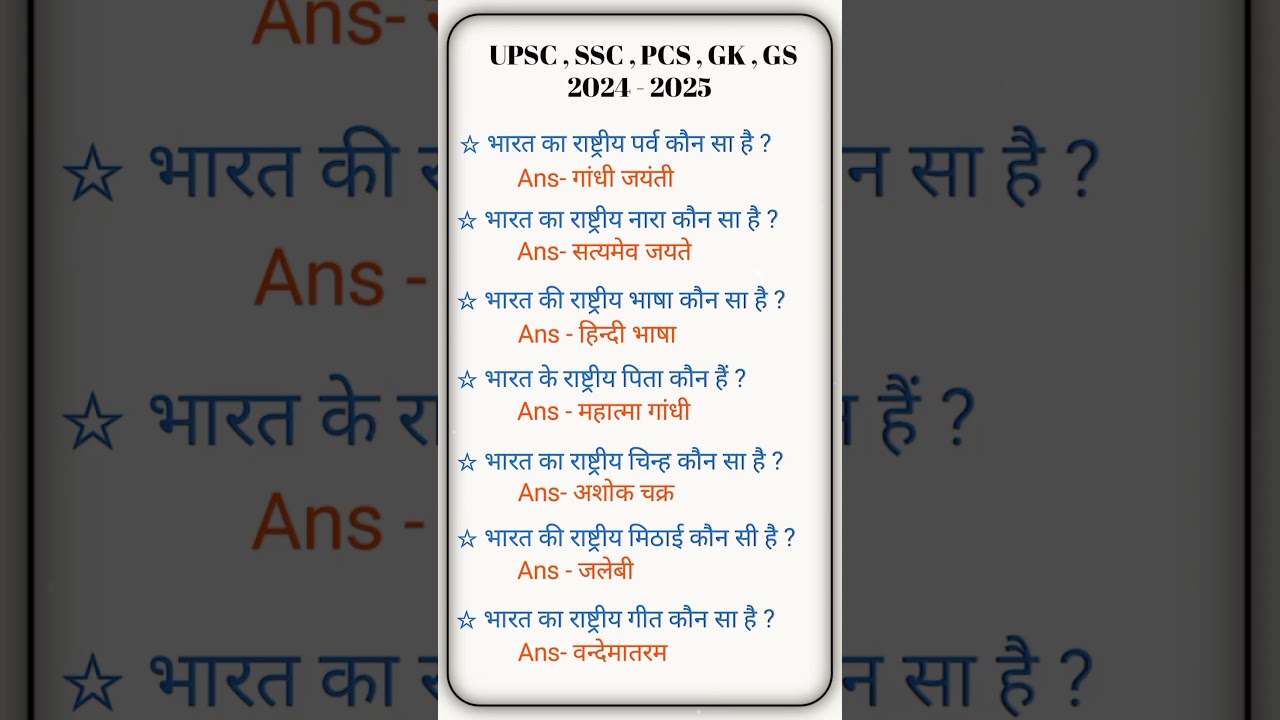 UPSC, SSC, PCS & GK Prep 2024-2025 📚