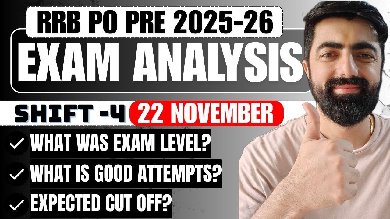 IBPS RRB PO Pre 2025 Shift 4 Exam Review 📝