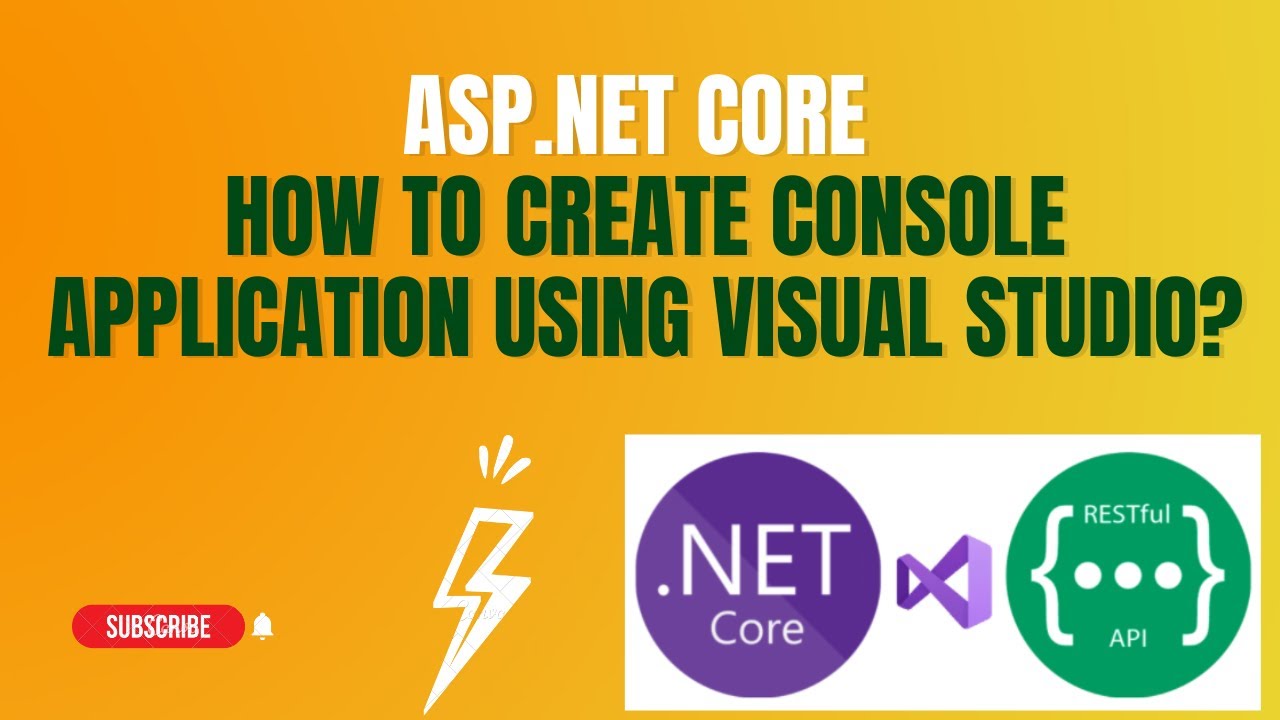 Create ASP.NET Core Console App with Visual Studio 2019