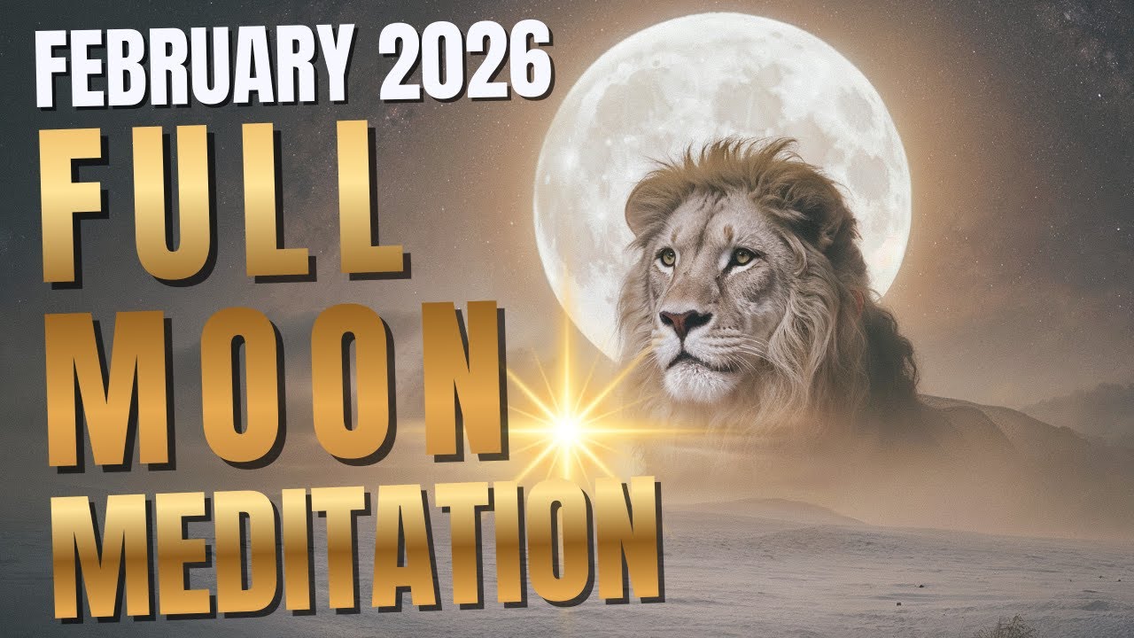 Leo Full Moon Meditation Feb 2026 🌕 for Heart & Expression