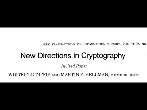 Read a paper: New Directions in Cryptography