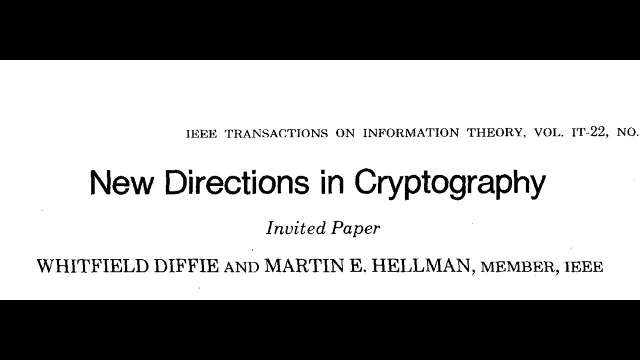 Revolutionizing Security: Key Insights from 'New Directions in Cryptography' (1976) π