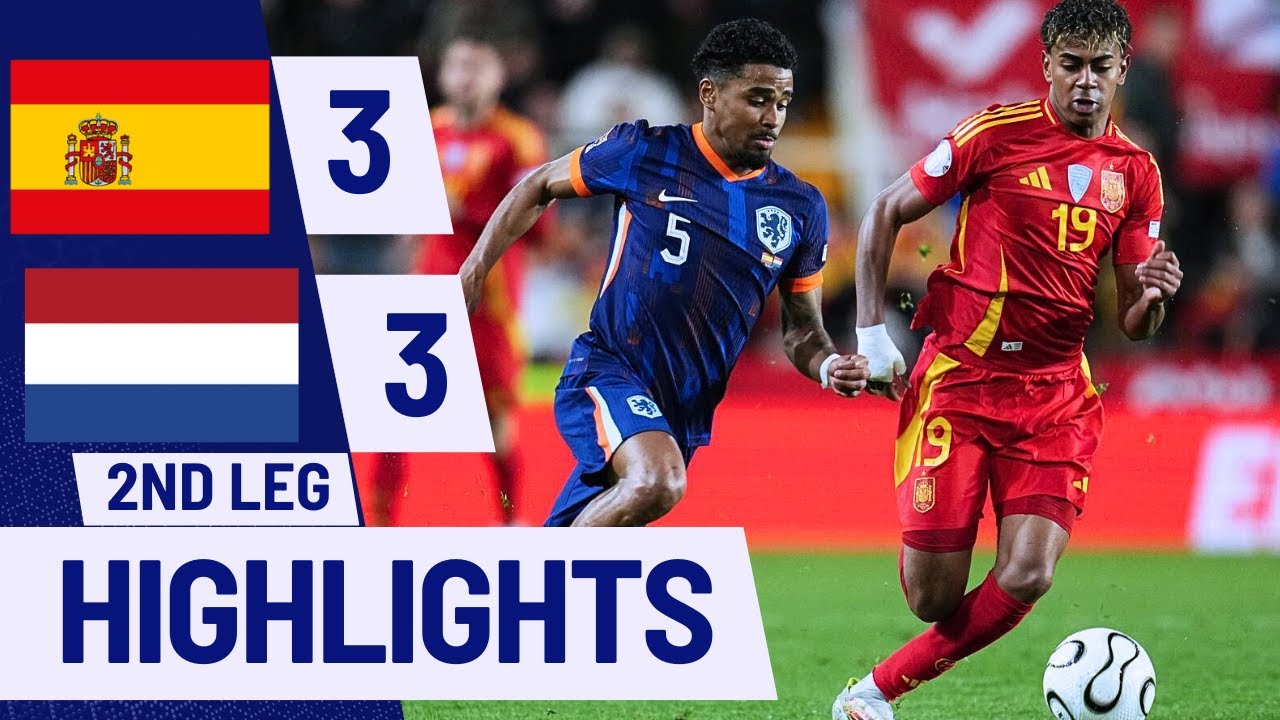 Spain vs Netherlands | 2026 World Cup Qualifiers ⚽