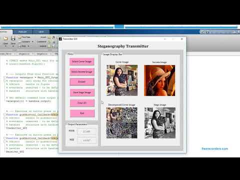 MATLAB code of DWT based digital image Steganography