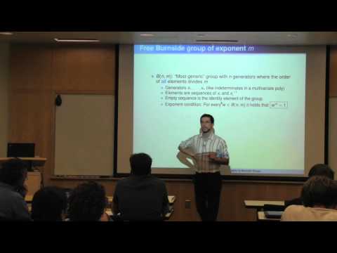 06 Antonio Nicolosi's Presentation on Cryptography via Burnside Groups