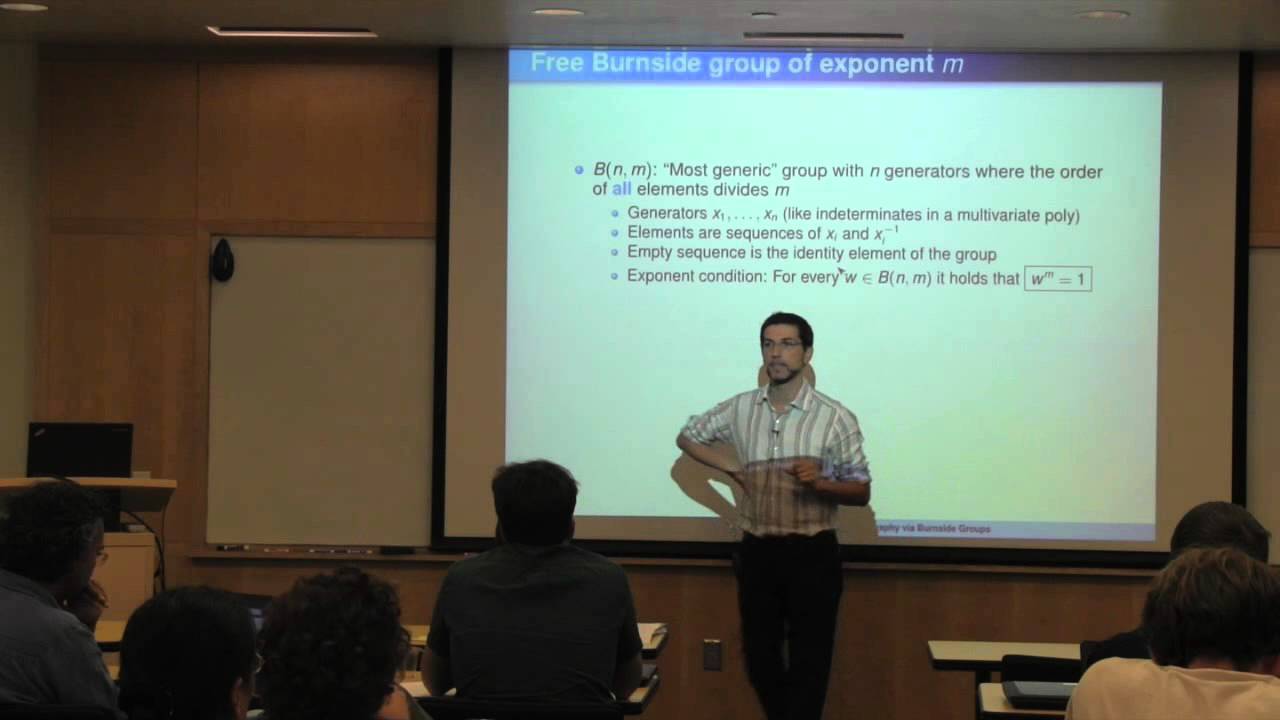 06 Antonio Nicolosi's Presentation on Cryptography via Burnside Groups