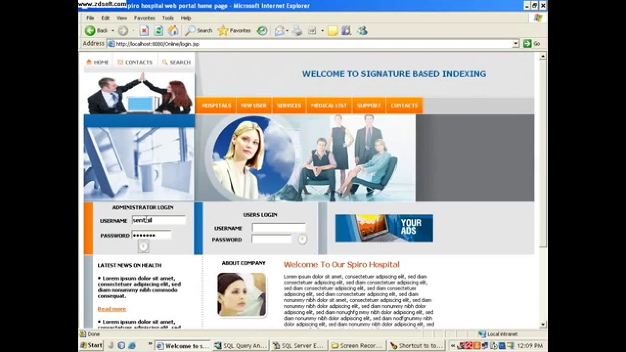 J2EE Project: Signature-Based Indexing for Efficient Content-Based Retrieval of Temporal Patterns