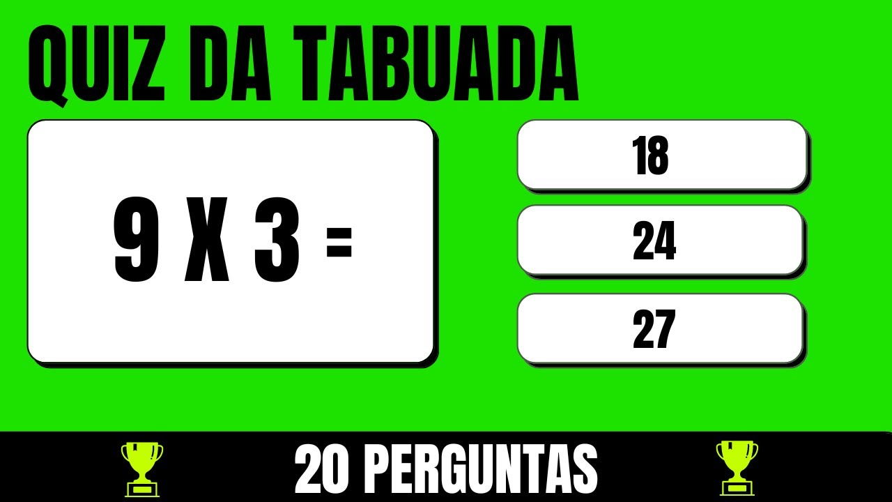 Desafie Sua Mente com Este Quiz de 20 Perguntas de Tabuada! 🧠
