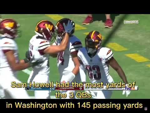 Commanders vs Panthers | Every Commanders score+stats+play of the game