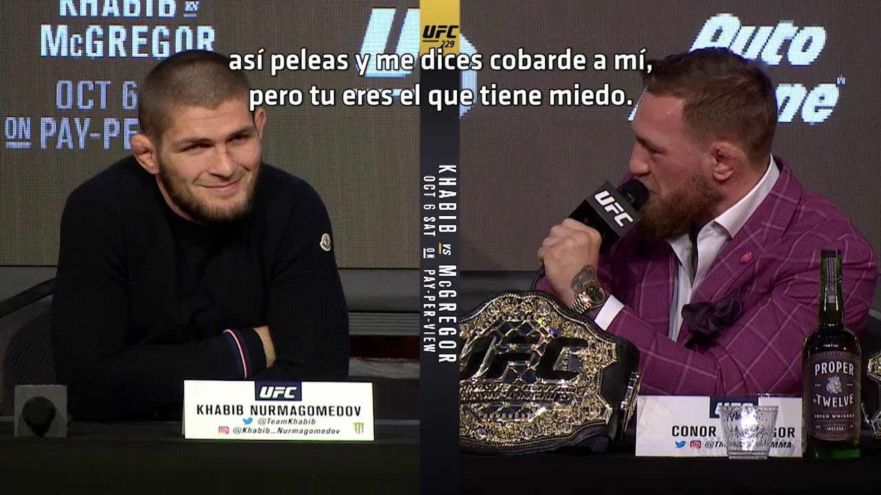 UFC 229 Conferencia de Prensa de UFC 229: Khabib vs McGregor 🔥 - Lo Más Destacado Antes del Combate