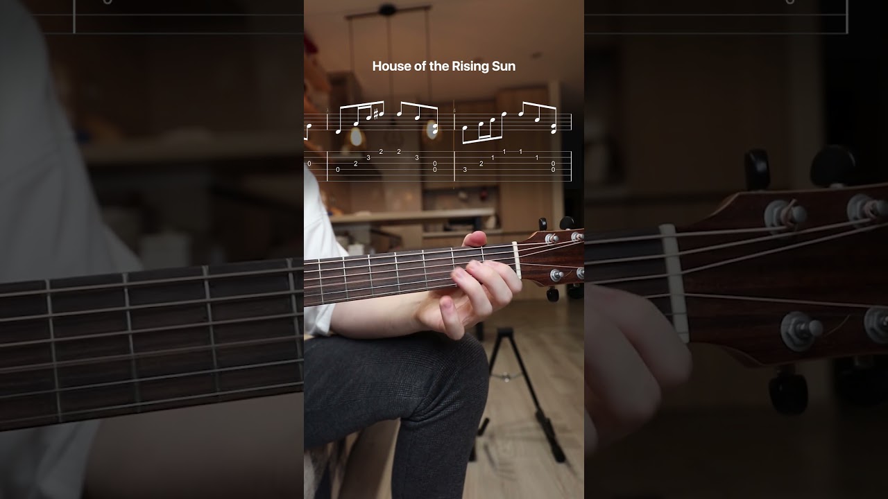 The Animals - House of the Rising Sun (Acoustic Guitar Tab) 🎸