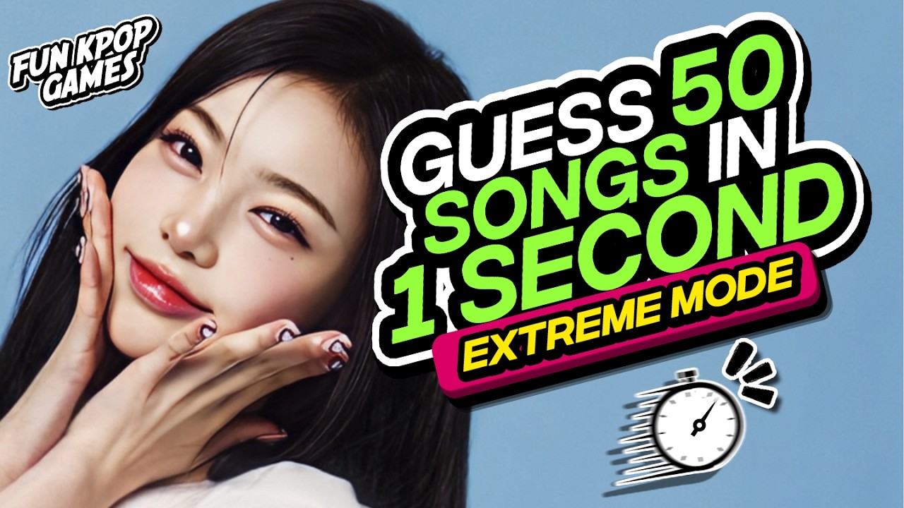 ⭐  GUESS 50 KPOP SONGS IN 1 SECOND: EXTREME MODE | KPOP QUIZ  - FUN KPOP GAMES 2026