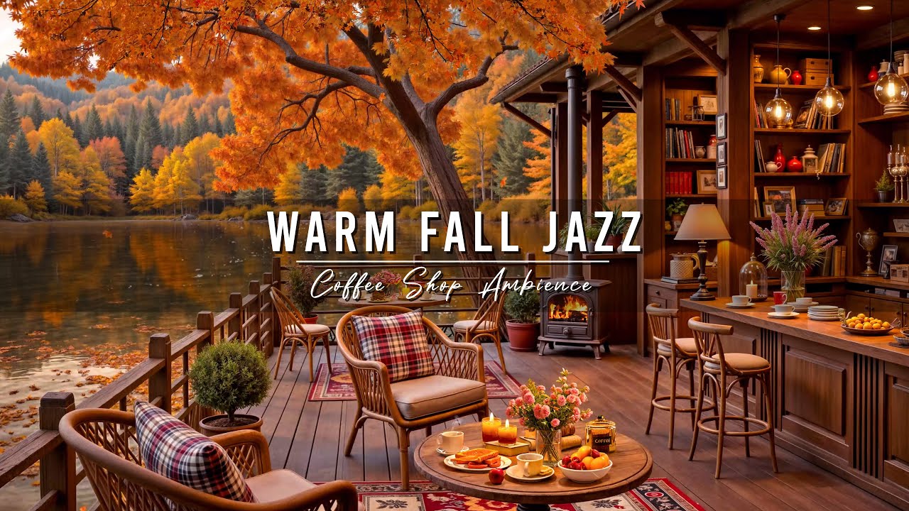 Relaxing Fall Morning Jazz for Studying & Working π Cozy Coffee Shop Vibes