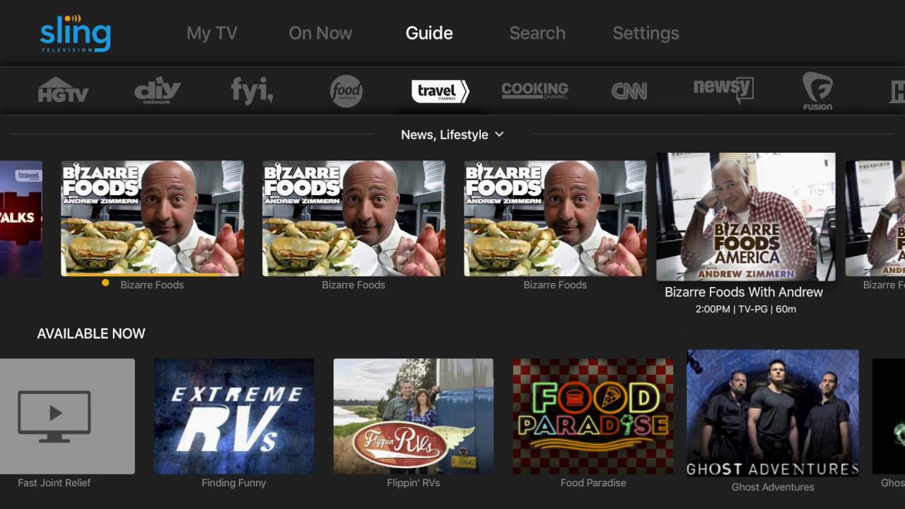 Sling On Apple TV