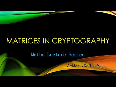 Matrices in Cryptography