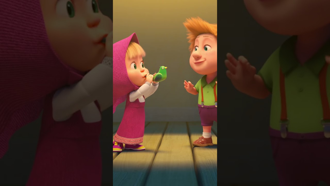 Где же свисток, Маша? 📢😤 #Shorts #машаимедведь #СоловейМойСоловей #MashaandtheBear #kids #cartoon