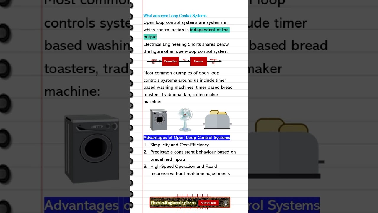 Open Loop Control Systems Explained ⚙️