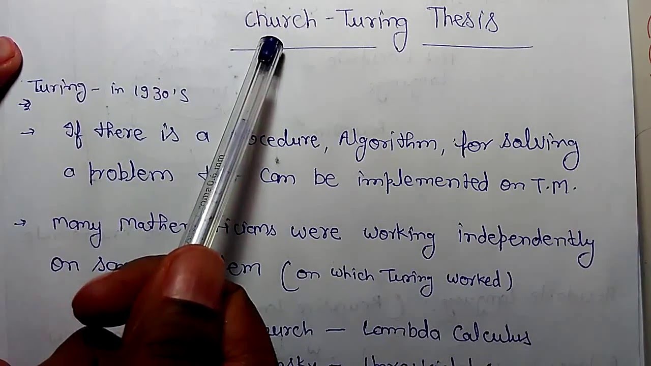 Church Turing Thesis & Free 7-Day Unacademy Trial π