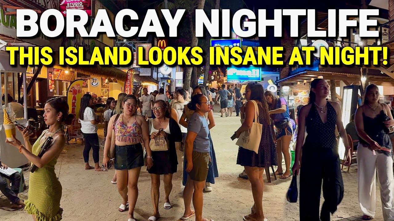 BORACAY NIGHTLIFE 2026 🇵🇭 Philippines BEST Beach Nightlife? D’Mall Crowd, Bars, Restaurants & Prices