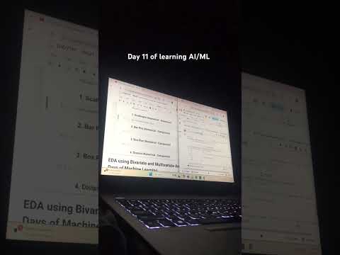 Day 11 of learning AI/ML - EDA using bivariate Data Analysis #shortvideo #shorts #youtubeshorts