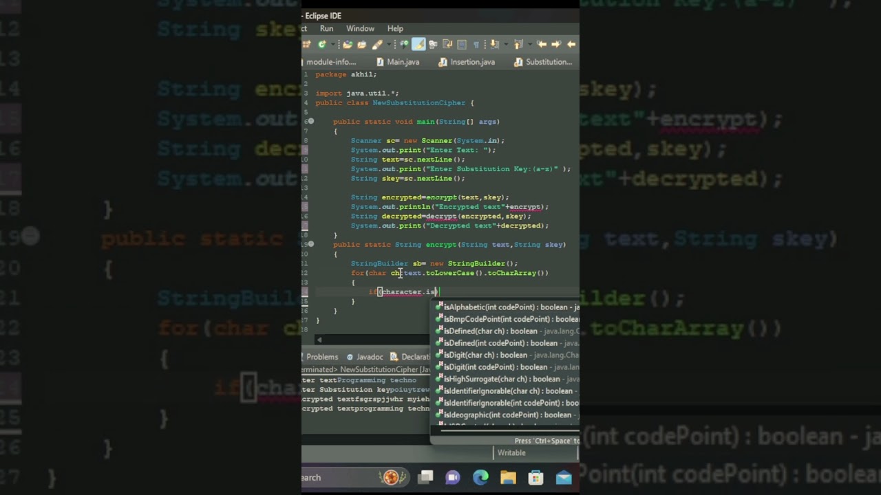 Learn Substitution Cipher Encryption & Decryption in Java | Quick Cryptography Tutorial