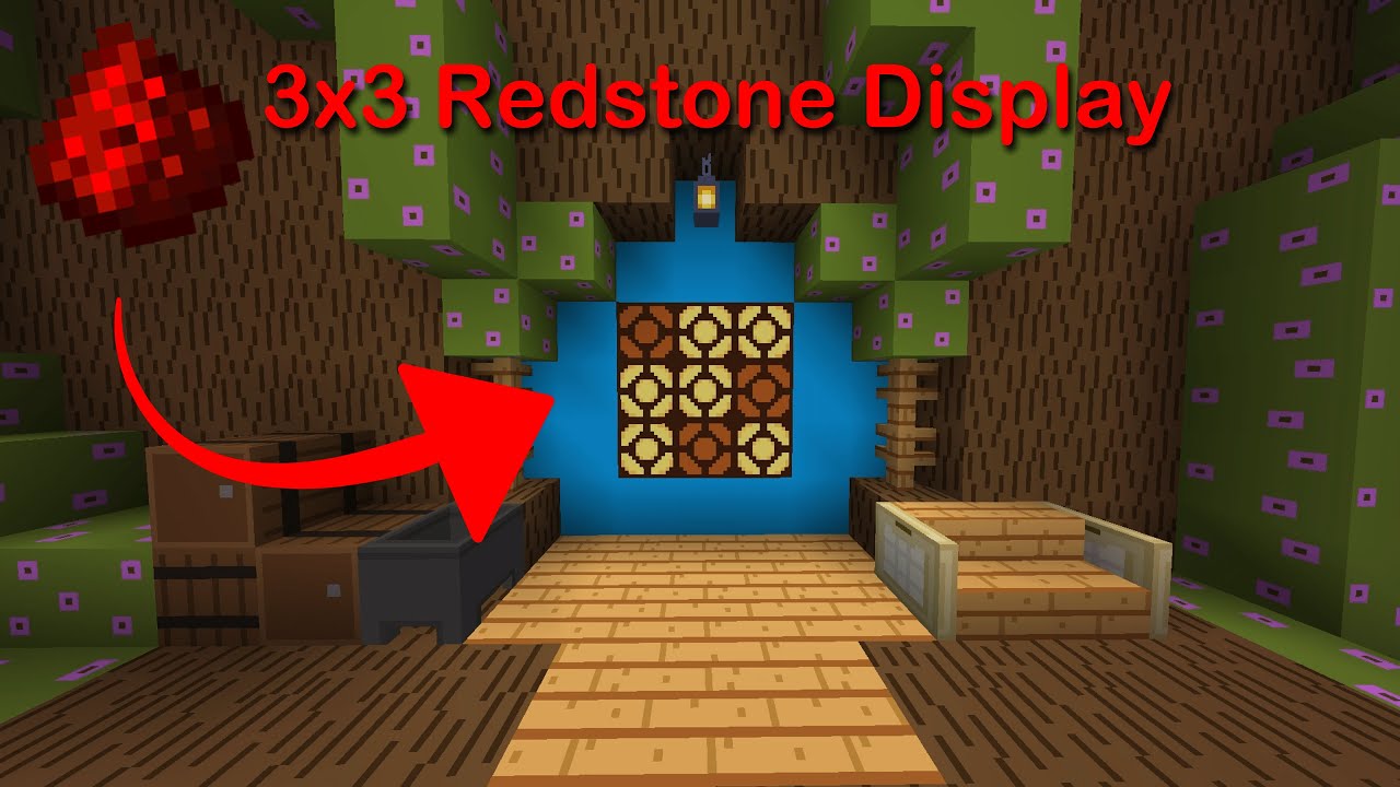 Create a 3x3 Redstone Display in Minecraft 🟥