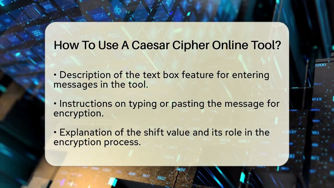 Learn How to Encrypt Messages Using a Caesar Cipher Online 🔐