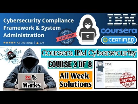 Coursera IBM | Cybersecurity Compliance Framework & System Administration | All Week Solutions
