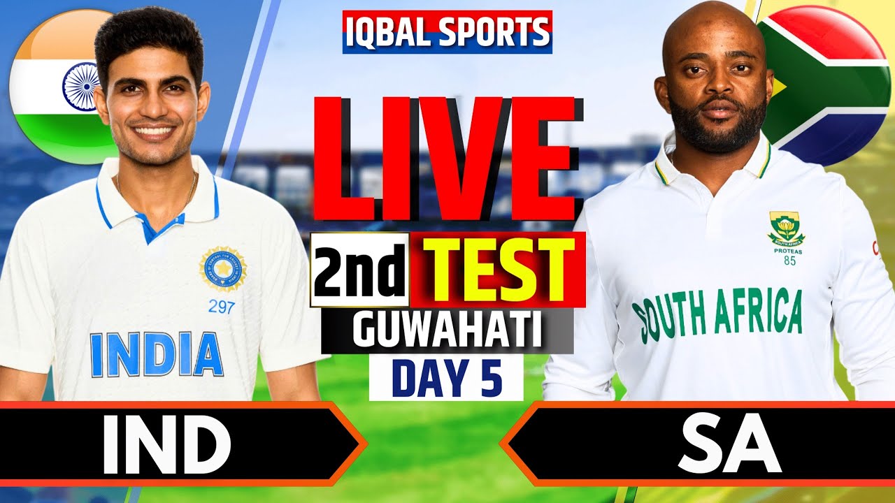 India vs South Africa 2nd Test Day 5 Live 🏏
