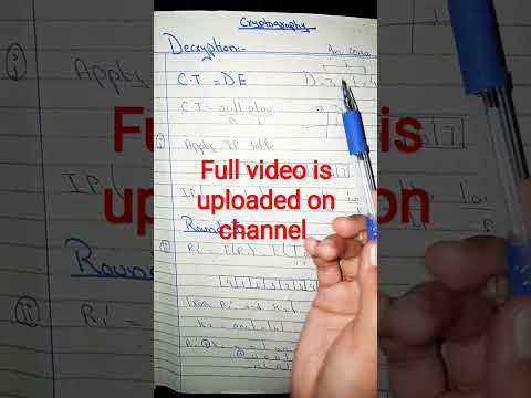 DES decryption#math #class #mathequation #cryptography short tricks