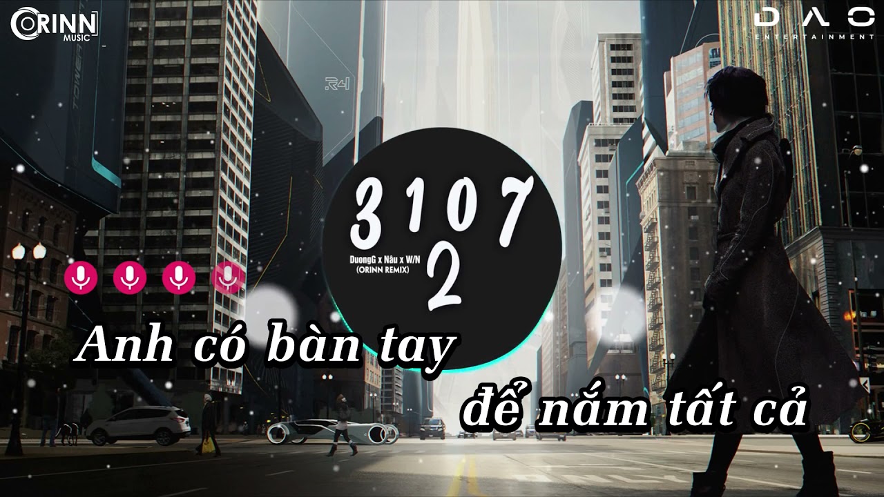 KARAOKE | 3107-2 (Orinn Remix) - DuongG x Nâu x W/N | Nhạc Trẻ EDM Hot Tik Tok Gây Nghiện Nhất