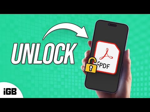 How to Remove Password from PDF on iPhone or iPad (2024)