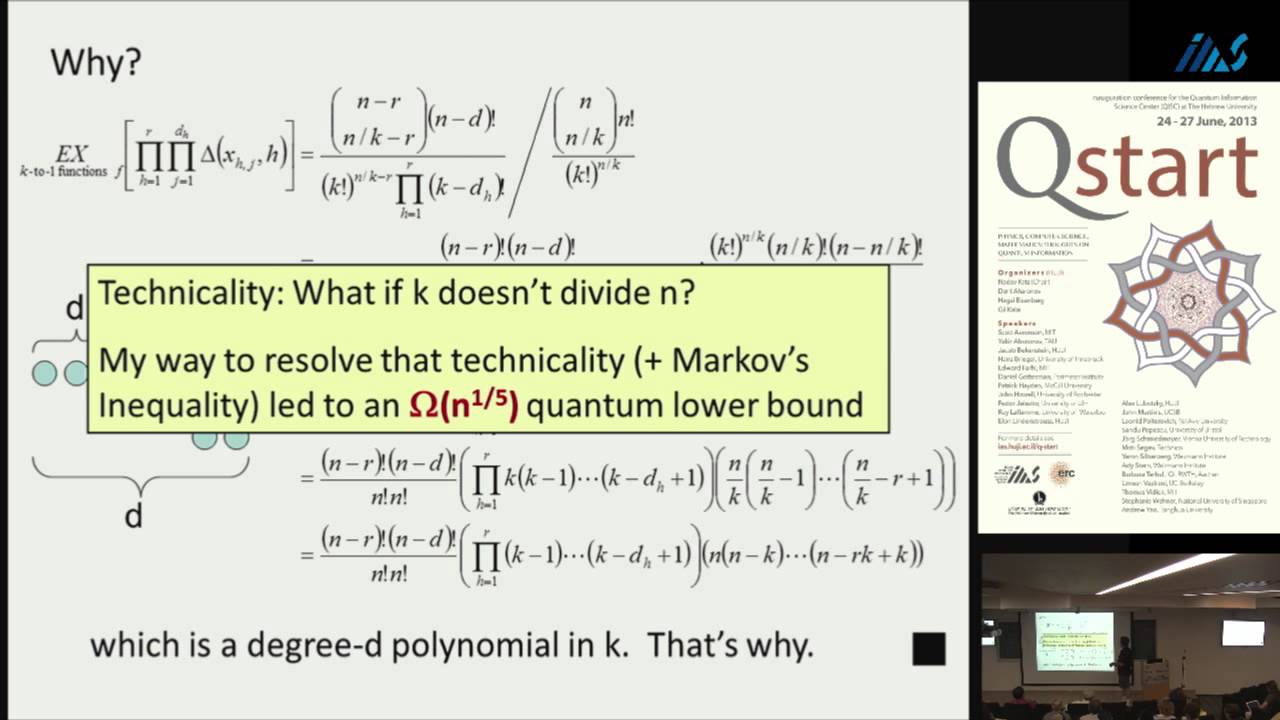 Scott Aaronson on the 12-Year Collision Lower Bound