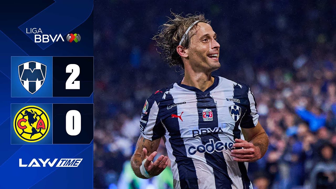 Monterrey 2-0 América en Cuartos IDA Liga MX 2025