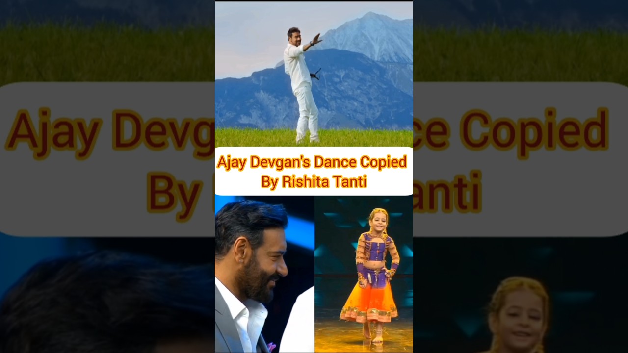 Rishita Tanti's Fun Copy of Ajay Devgan's Iconic Dance! 🎬 #Shorts